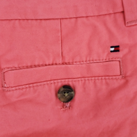Tommy Hilfiger Pink Chino Shorts Flat Front SZ 4 - Picture 4 of 5